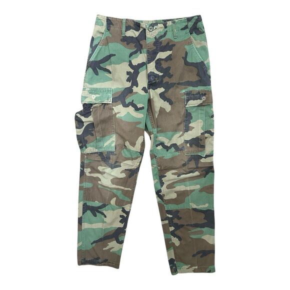 USGI Army Woodland Camo BDU Cargo Combat Pants Trousers Small Regular - Picture 1 of 5